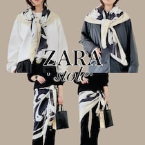 「何を着ても決まらない…」40代からのコーデを即更新する【ZARA】大判スカーフ活用術