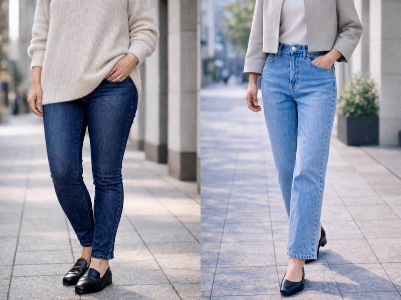 若見えする人は“細すぎデニム”を選ばない。40代・50代を美脚に見せる「デニム選び」のコツ