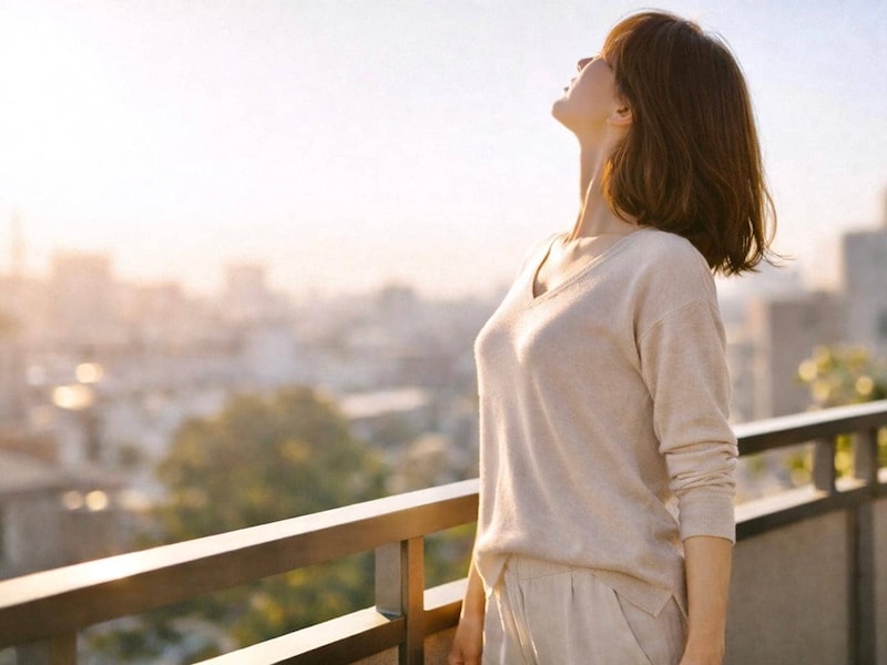 【３ヶ月で−２kg】“朝５分ベランダに出る”だけ。体のリズムが整った簡単習慣