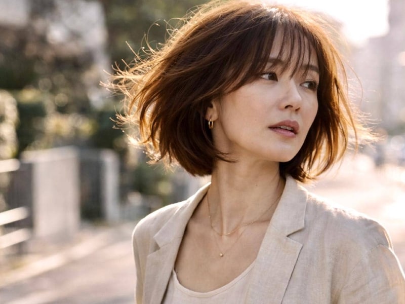 【40代・50代】今っぽくて若々しい“重すぎないボブ”。2026春「大人ヘア」の正解