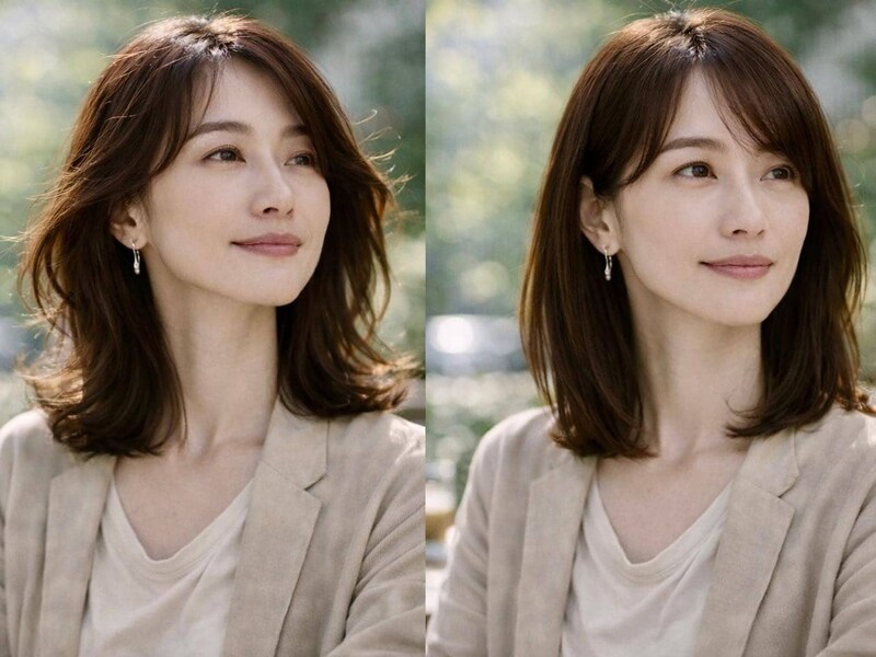 どんな風に印象が変わる？「巻く・巻かない」で違いが出る大人ヘアの見え方