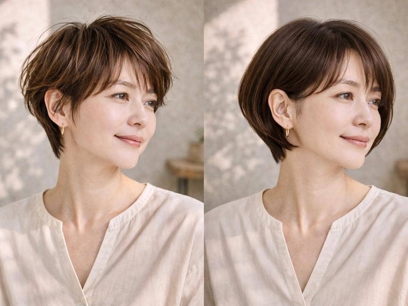 あなたに似合うのはどっち？ショートヘアvsショートボブ“髪質別”の選び方