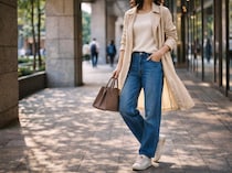 若見えする人は“重たいアウター”を選ばない。40代・50代「春コーデ」の印象が変わる理由
