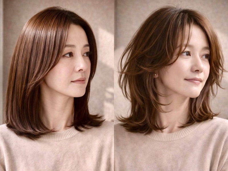 【40代・50代】今っぽくて若々しい人は“重さを残しすぎない”。2026春・大人のミディアムヘアの正解