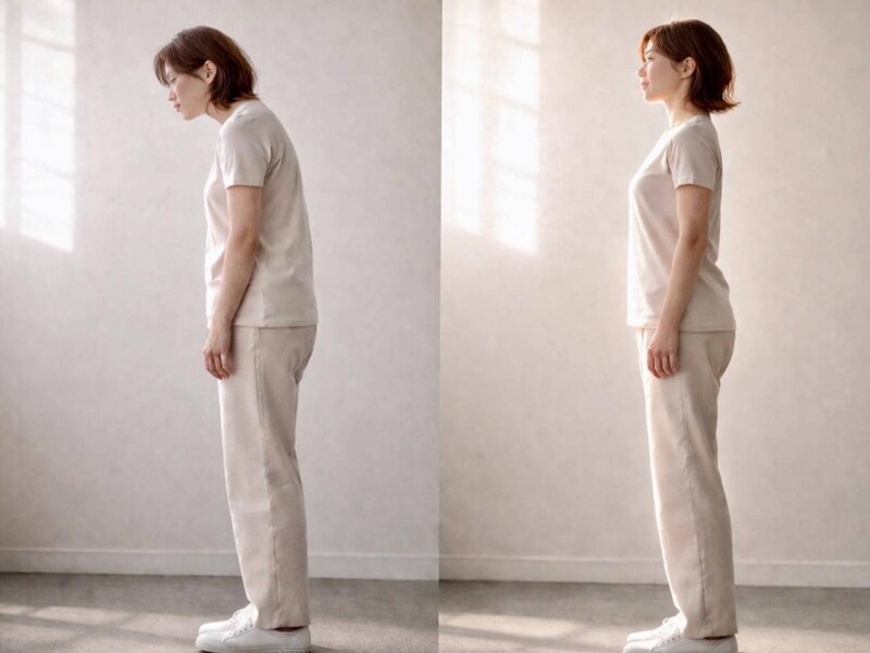 写真で気づく人が多い…。40代以降の“姿勢の崩れ”は首と背中に出る