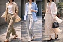 【40代・50代】今っぽくて若々しい人は“１枚で着ない”。2026春シャツコーデは「重ねて抜く」が正解