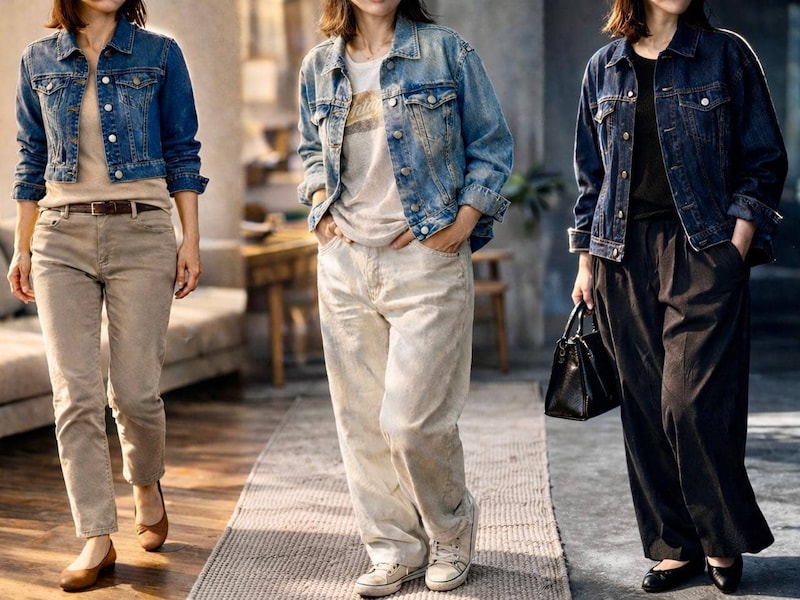 おしゃれのつもりが“おば見え”。40代・50代のジージャン、古く見える“３つのズレ”