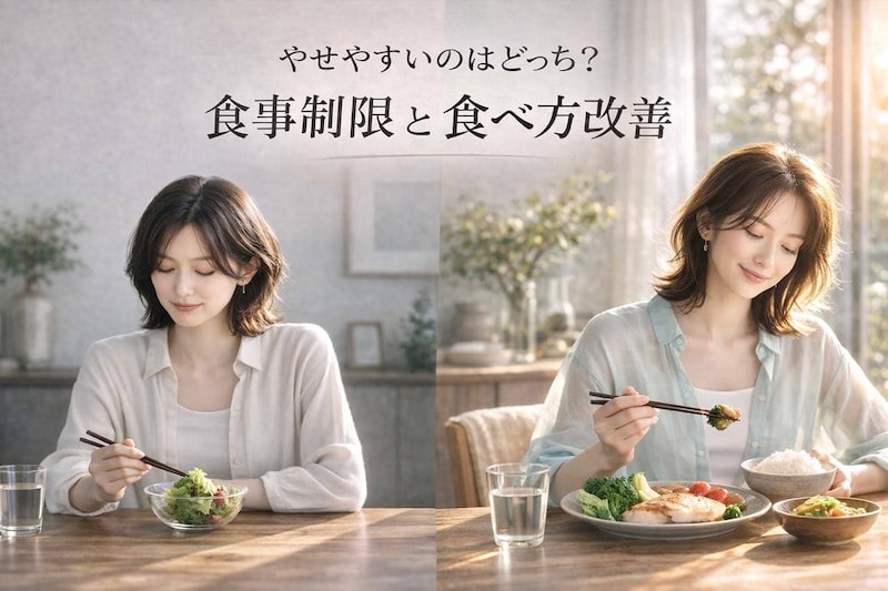 “食事制限”と“食べ方改善”、やせやすいのはどっち？大人世代の“食習慣の分かれ目”