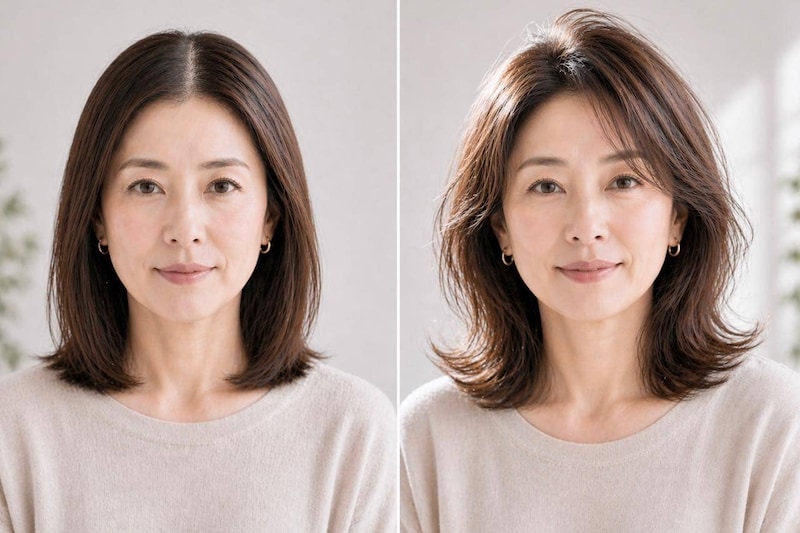 【40代・50代】今っぽくて若々しい人は“分け目を作らない”。2026春・大人ヘアの正解