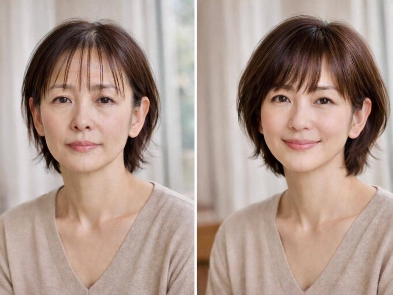 若く見せるつもりで逆効果？40代・50代の「薄すぎ前髪」がおば見えにつながる理由