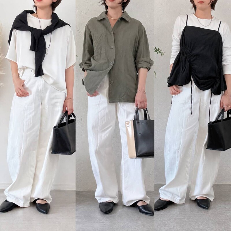 【40代・50代】ユニクロ白デニムで“自然とアカ抜け”。体型カバーも叶う春の正解コーデ３選