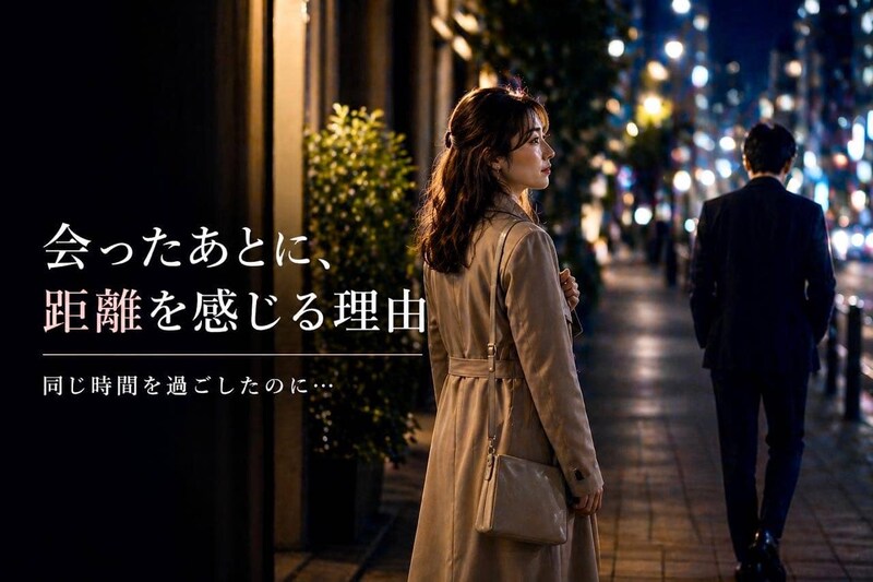 会ったあとに距離を感じる。不倫関係で意外とよくある行動パターン