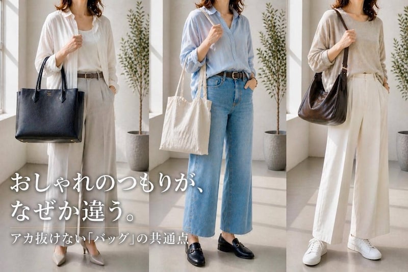おしゃれのつもりが“おば見え”。なぜかアカ抜けない「バッグ」の共通点
