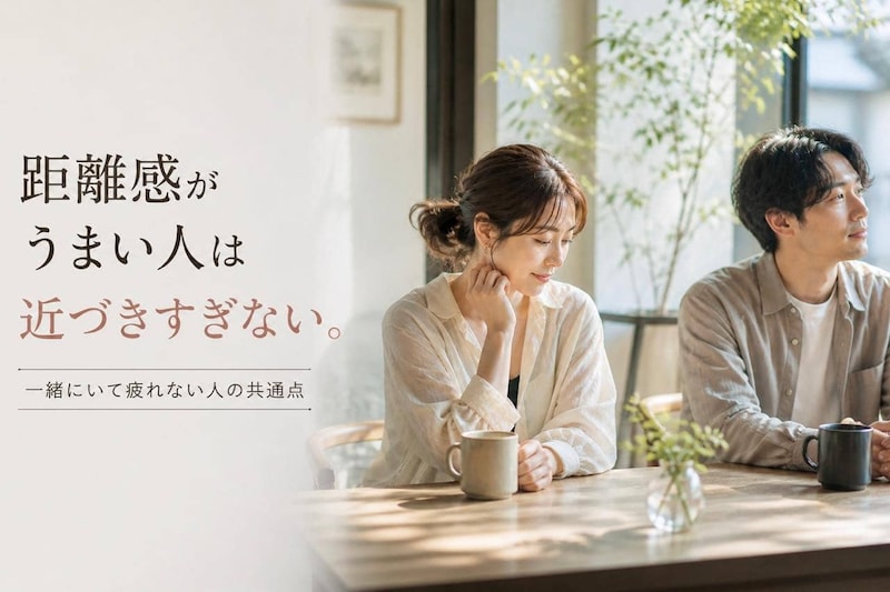 一緒にいて疲れない。距離感の取り方がうまい人がやっている3つのこと