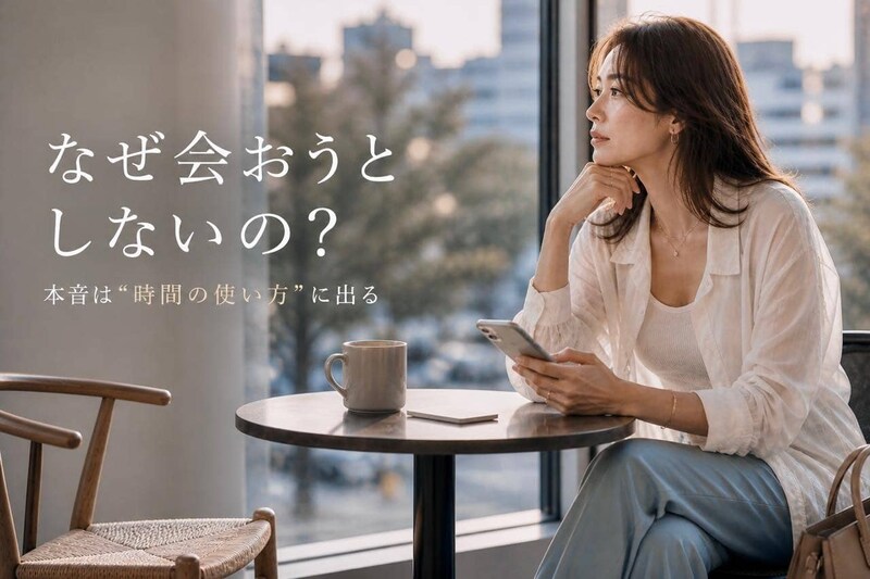 「なぜ会おうとしてくれないの？」男性の本音は“時間の使い方”に出る