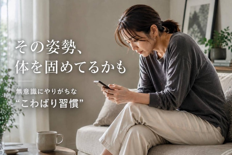 無意識にやってる？40代以降の体をこわばらせる“日常習慣”と整え方