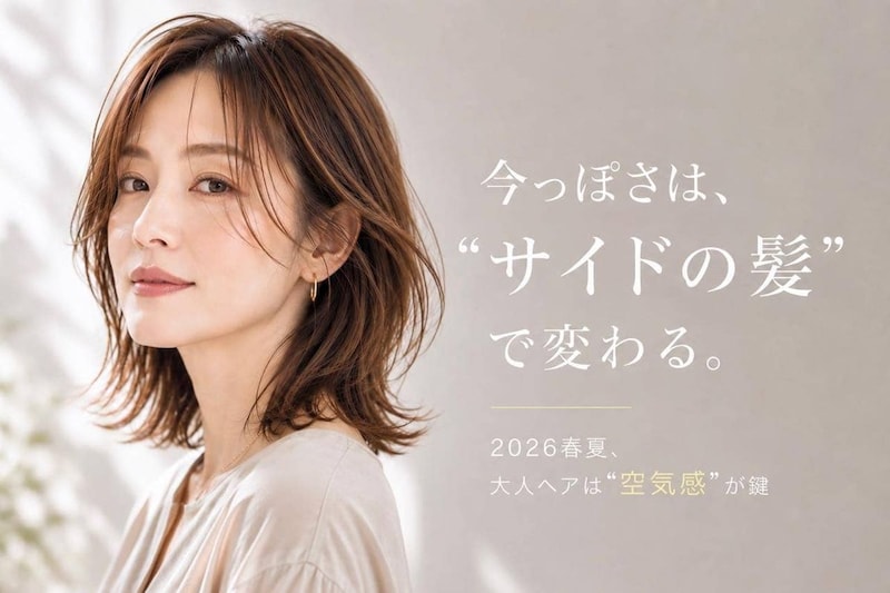 おしゃれのつもりが“おば見え”。2026春夏、時代遅れに見えやすい「サイドの髪」の作り方