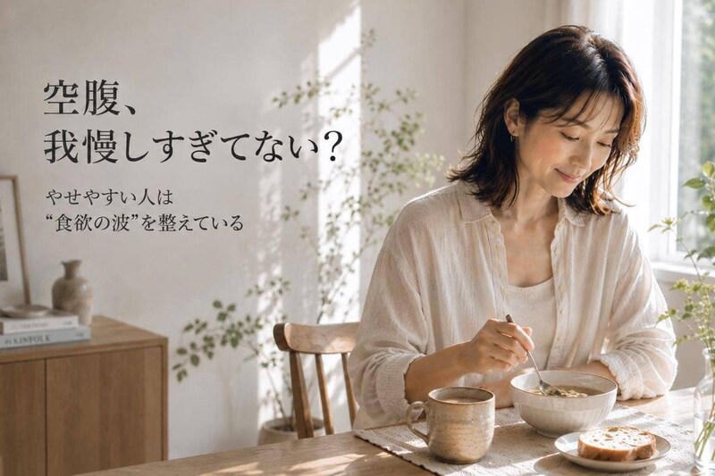 空腹を我慢するほどダイエットに逆効果？40代以降が見直したい“食欲の整え方”