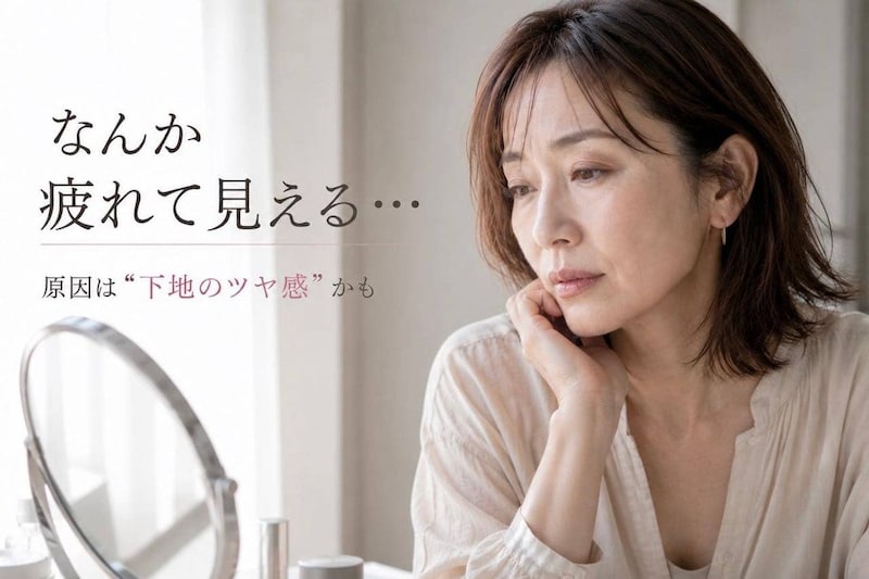 「なんか疲れて見える…」40代・50代が見直したい“メイク下地のツヤ感”問題