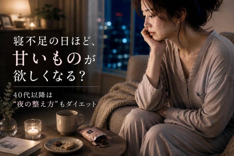 寝不足の日ほど甘いものが欲しくなる？40代以降は“夜の整え方”もダイエット