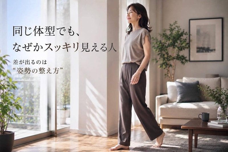 同じ体型でも差が出る理由。姿勢がきれいな人がやっている３つのこと