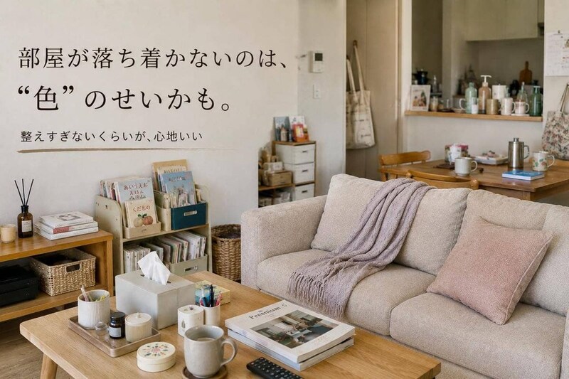 「なんで部屋がごちゃついて見える？」大人世代が見直したい“色数”の問題