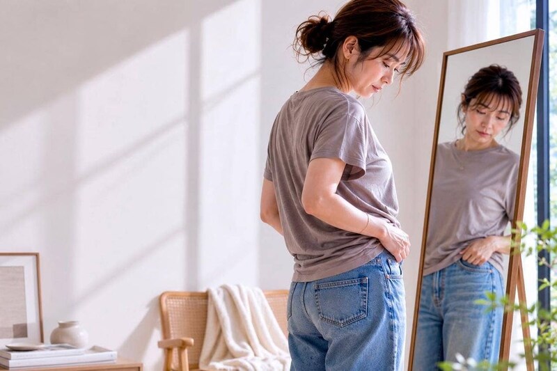 「体重は増えてないのに太って見える…」40代以降で変わりやすい“体型印象”とは