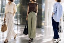 【40代・50代】落ち感を意識するだけ。この夏、おしゃれな人が選んでる“イージーパンツ”の正解