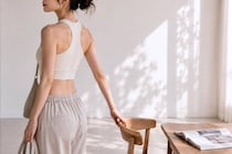 お腹まわりが重たく見えるのは“背中の丸まり”が原因かも。すっきりシルエットをめざす簡単習慣