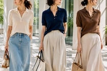 着るだけで品よく見える。2026夏、大人世代に似合う「ポロニット」正解コーデ３選