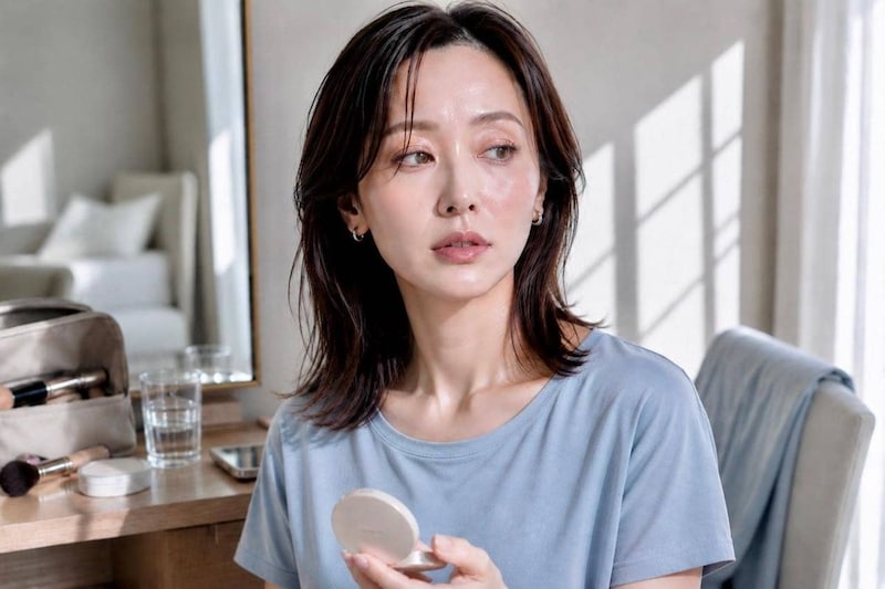 おしゃれのつもりが“おば見え”。2026夏、時代遅れに見られやすい「ツヤ肌メイク」の共通点