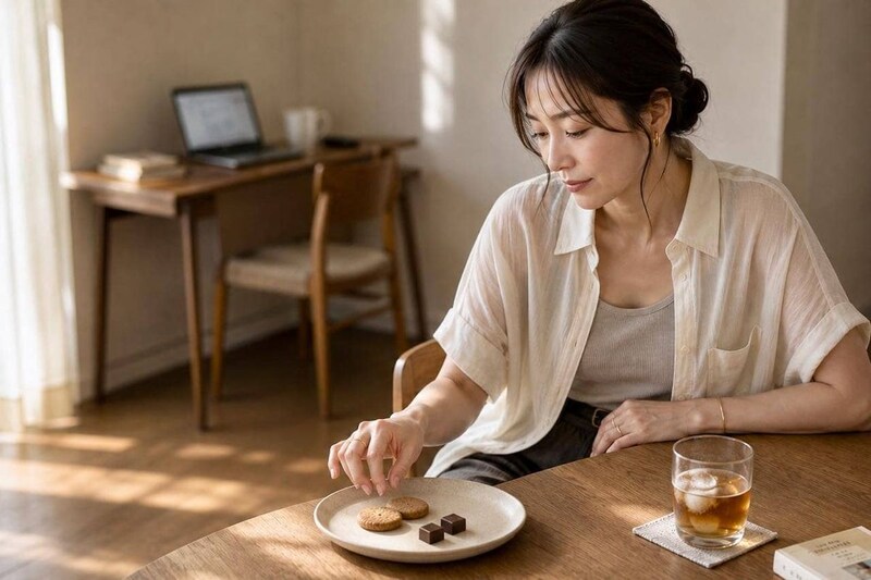 【５ヶ月で−４kg】おやつは“座って食べる”と決めただけ。自然とだらだら食べが減った新習慣