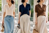 着るだけで品よく見える。2026夏、大人世代に似合う「ポロニット」正解コーデ３選