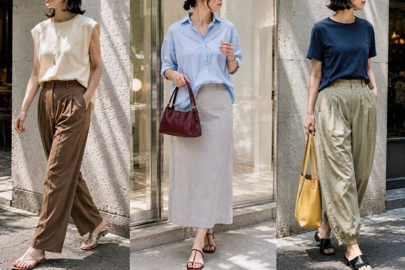 まだ暑いけど、少し秋っぽく。夏服のままで楽しむ「晩夏コーデ」のつくり方３選