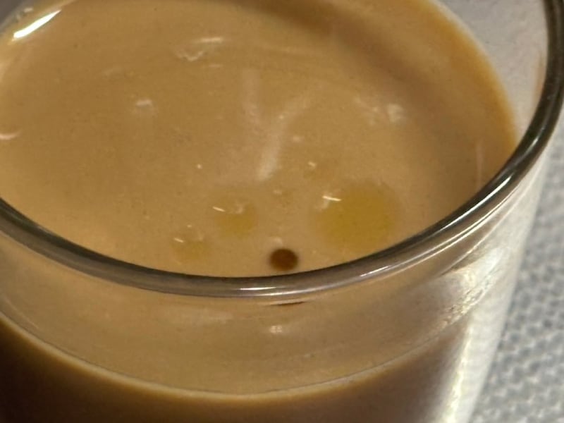 どう見ても「スープの上に浮かんだ脂」