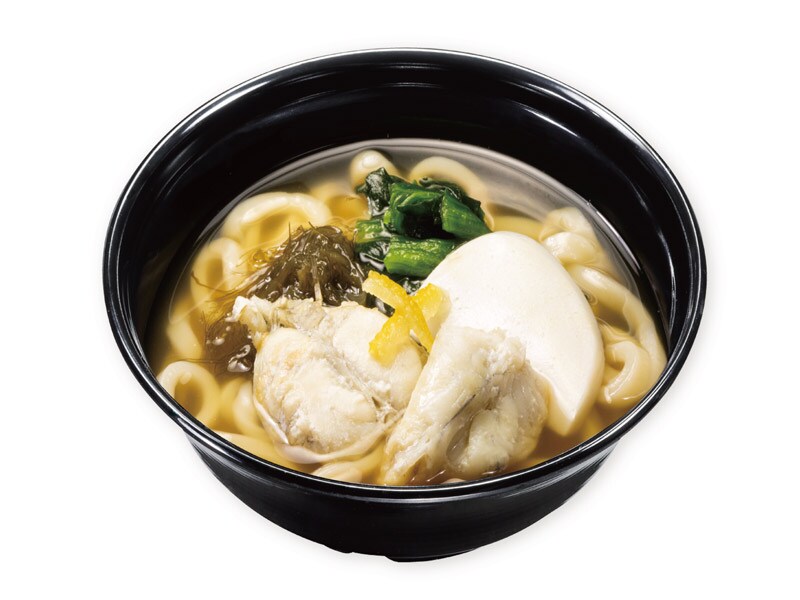「国産天然ふぐ出汁うどん」(550円)