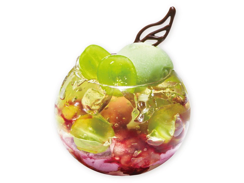「エメラルドマスカットパフェ」(800円)