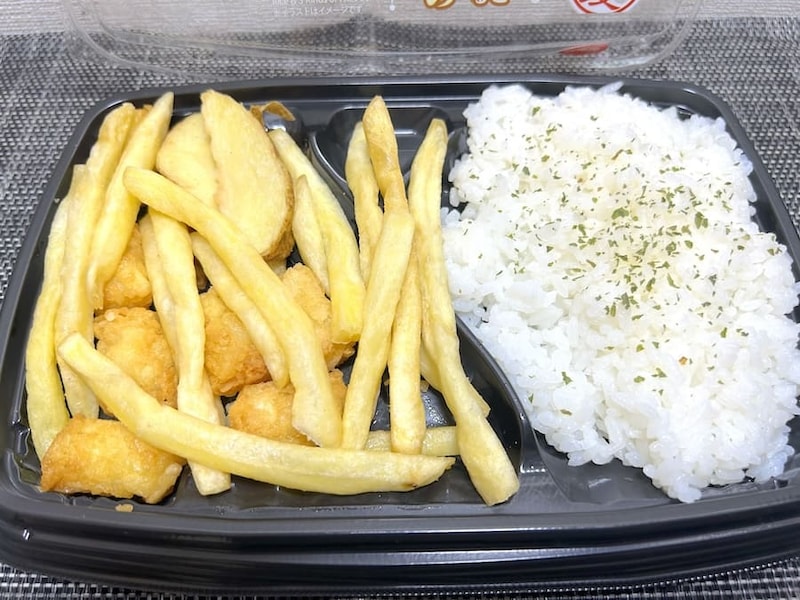 ポテトと白ごはんのみ