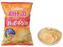 ポテチが“ハッピーターン味”に！カルビーと亀田製菓のコラボ商品がセブンで販売