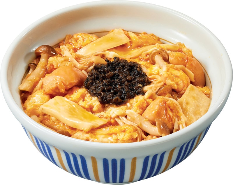 黒トリュフ薫る きのこ親子丼