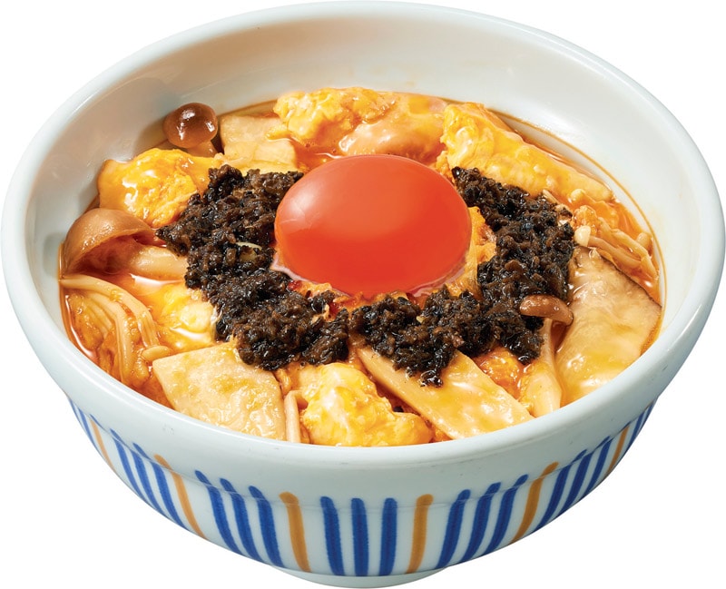 黒トリュフ薫る とろたまきのこ親子丼