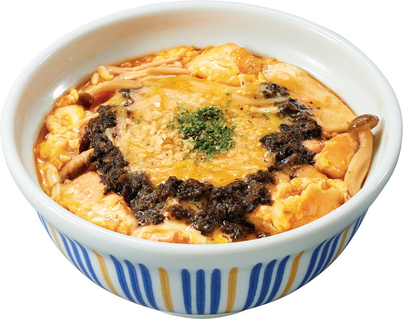 黒トリュフ薫る チーズきのこ親子丼