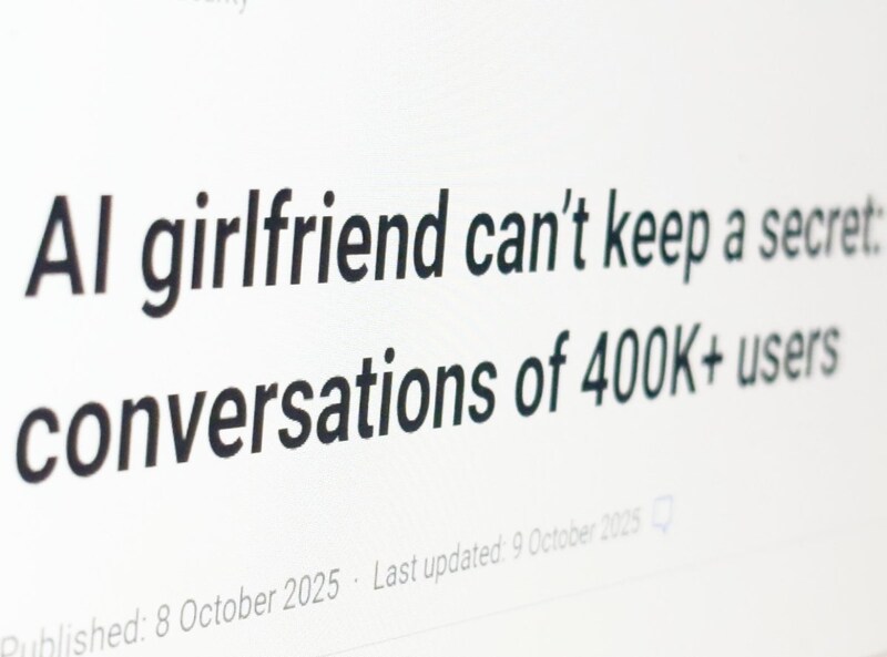 甘い囁きが筒抜けに……AI“彼女”アプリで個人データ漏洩　40万人分の会話・画像が外部公開状態に