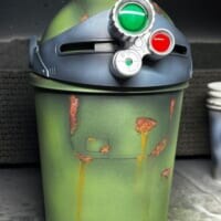 「スコープドッグのゴミ箱」爆誕　100均素材で再現された「錆びたAT」