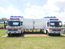 消防車も自衛隊車もNERVも！　防災車両がずらり「ぼうさいモーターショー2025」10月26日開催