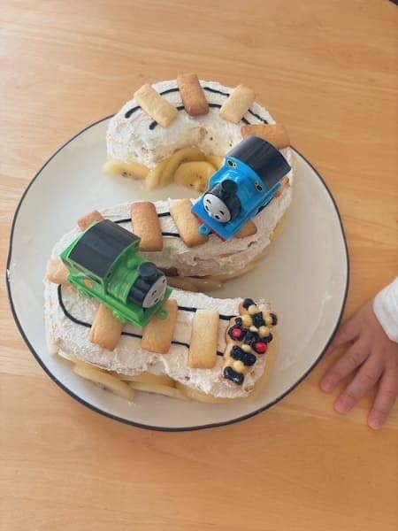 2歳のときの誕生日ケーキ