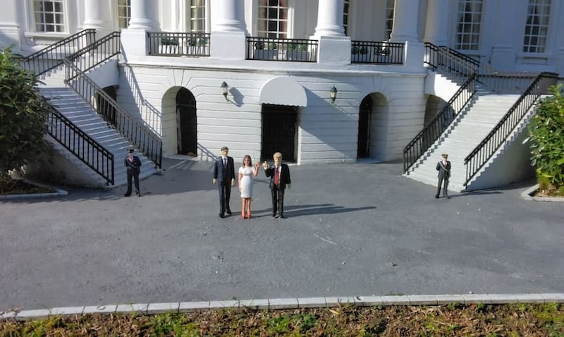 ホワイトハウスにいる大統領一家