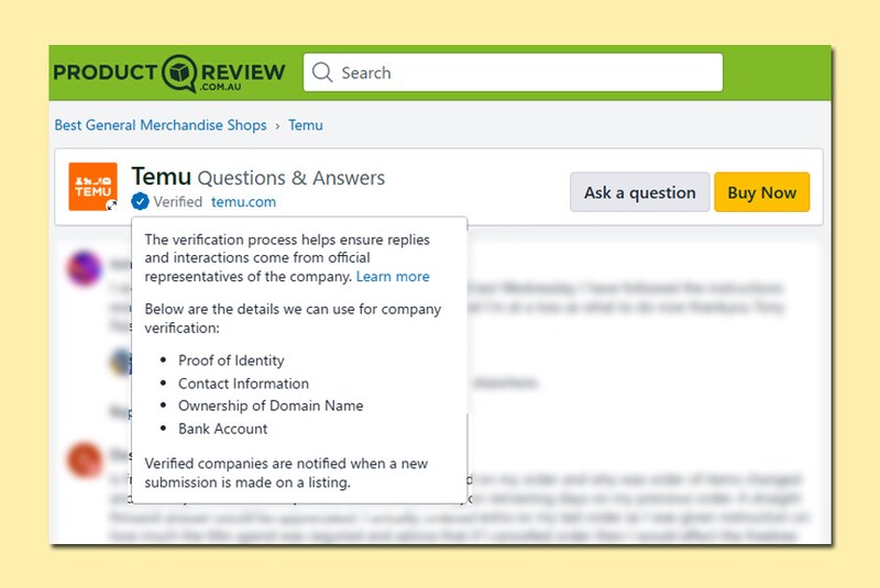 オーストラリア拠点のレビューサイト「ProductReview.com.au」