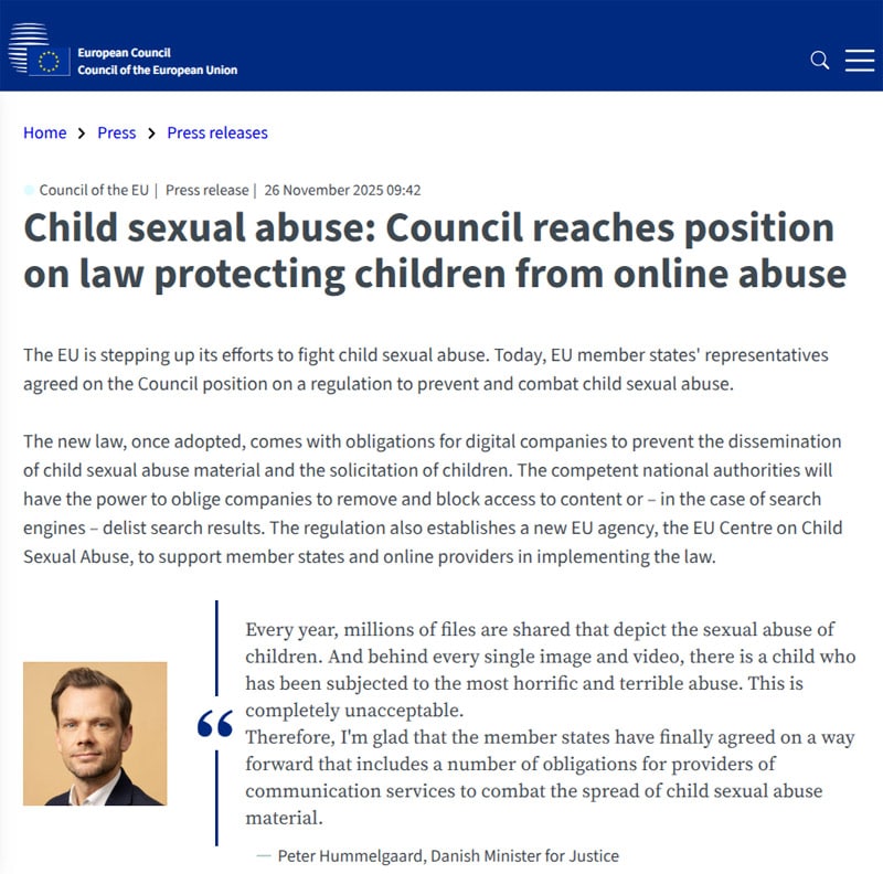 EU理事会の発表（プレスリリース）