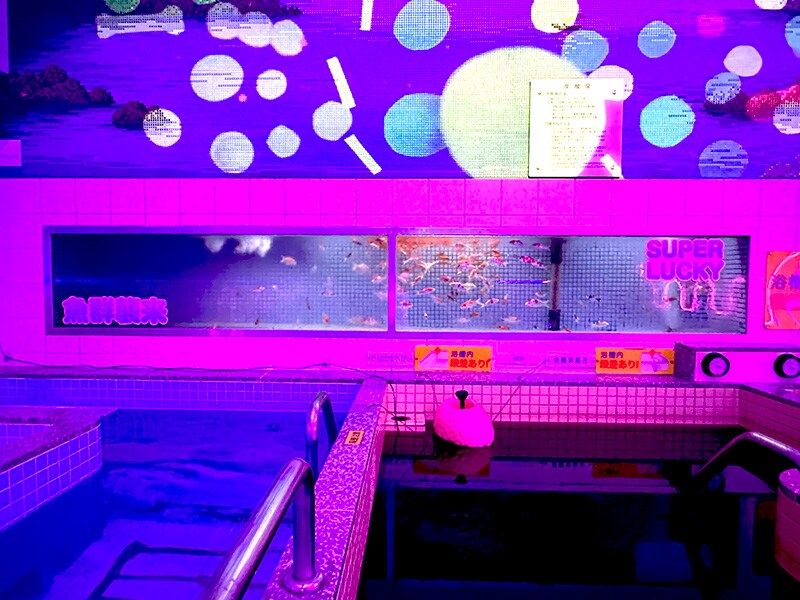 浴室内の水槽はもともと改正湯に設置されているもの